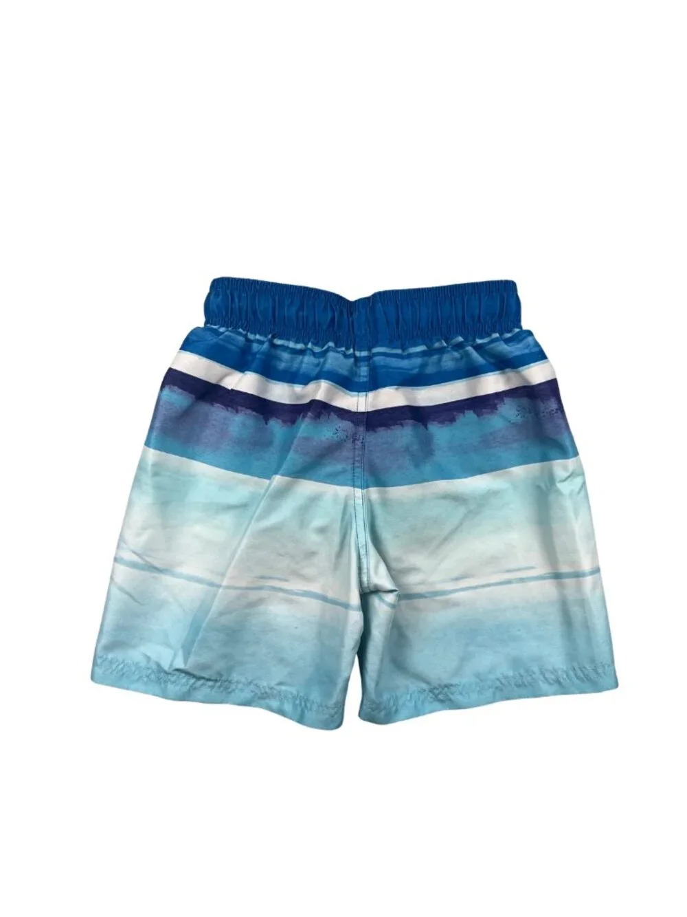 Under Armour Boys Blue Striped Swim Trunks Shorts Size 4 Blue Beach Pool